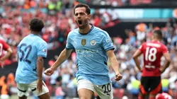 Bernardo Silva anotó en el empate 1-1 entre Manchester City y Manchester United por la Community Shield.