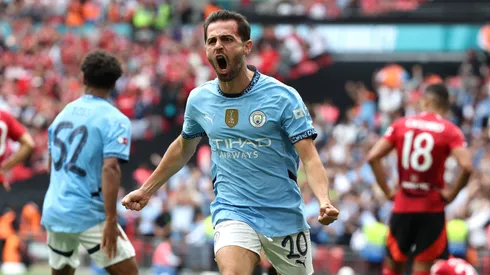 Bernardo Silva anotó en el empate 1-1 entre Manchester City y Manchester United por la Community Shield.