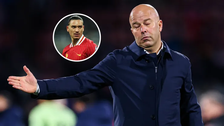 Arne Slot, entrenador del Liverpool, apuntó contra Darwin Núñez