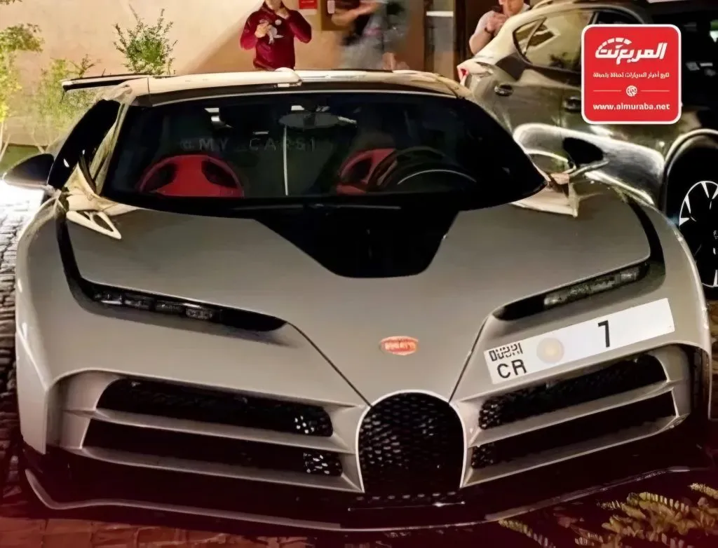 El Bugatti Centodieci que Cristiano ostenta en Arabia Saudita.