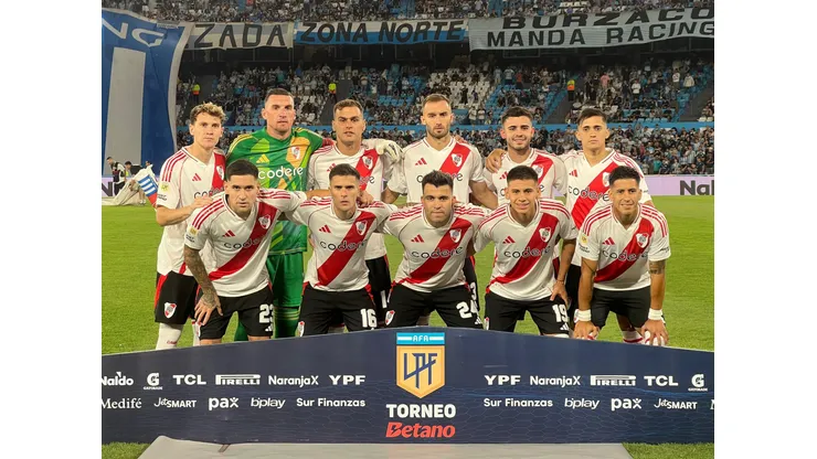 El equipo de River vs. Racing.