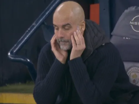 La reacción de Pep Guardiola luego de que Manchester United le gane a Manchester City sobre la hora