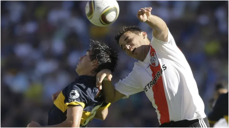 Alexis Ferrero con la camiseta de River ante Boca