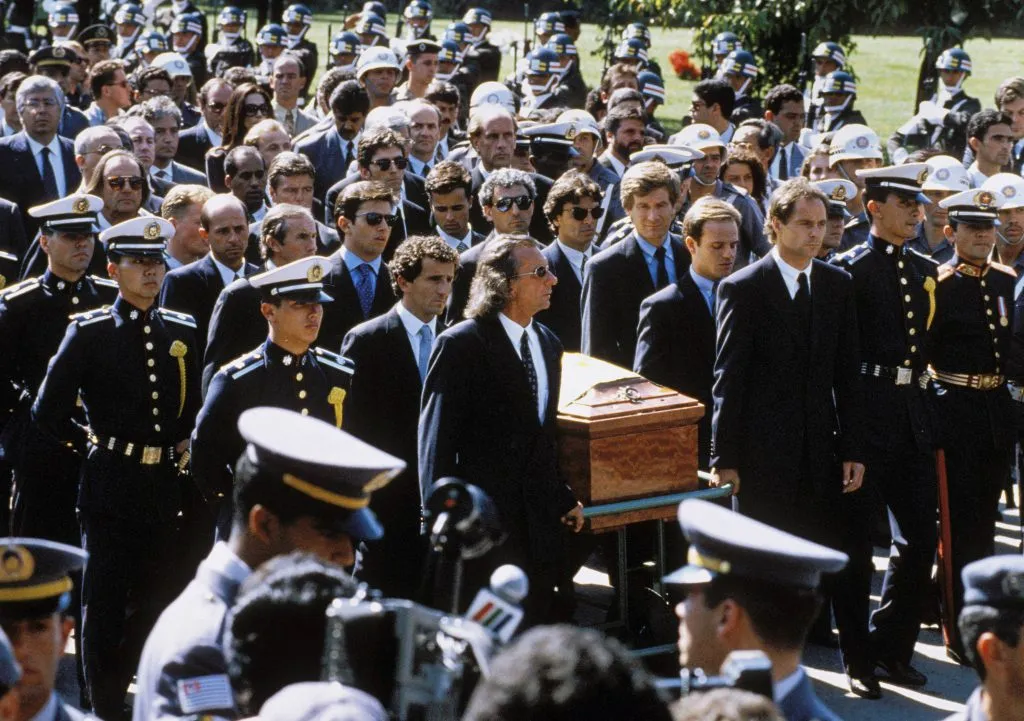 El funeral de Ayrton Senna. (Foto: IMAGO).
