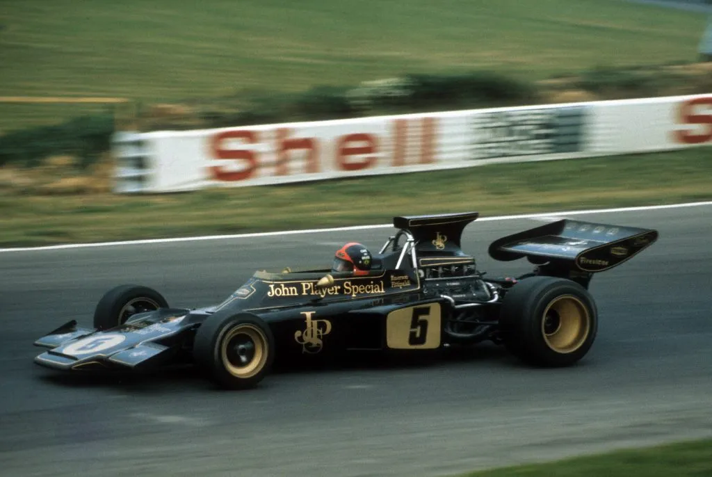 Emmo en su Lotus en 1972. (Foto: IMAGO).