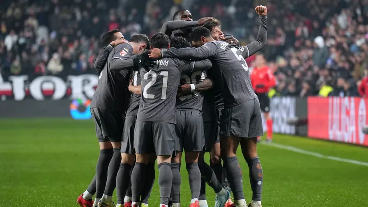 Los jugadores de Real Madrid, a puro festejo.