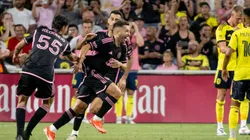 El festejo de Jordi Alba por su golazo al Nashville SC en junio de 2024.