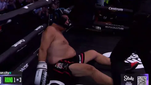 Así quedó el contrincante del Turco García.