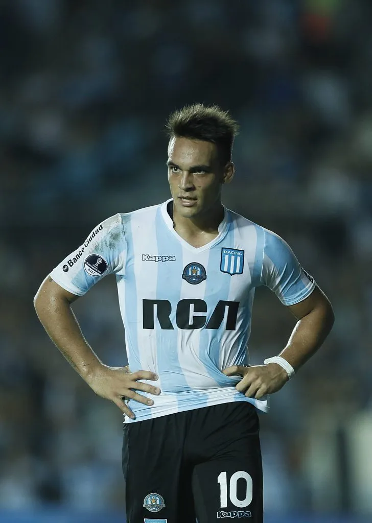 Lautaro Martínez en Racing en el año 2017. (Foto: IMAGO).