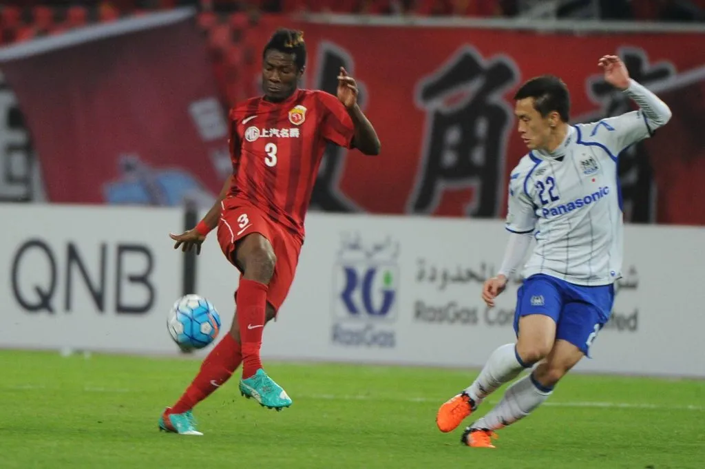 Gyan en Shanghái SIPG. (Foto: IMAGO).