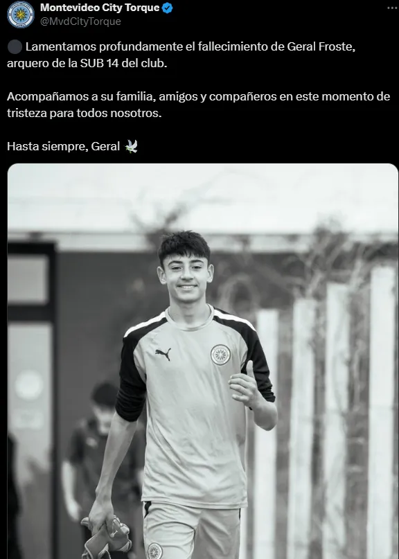El posteo de Montevideo City Torque.
