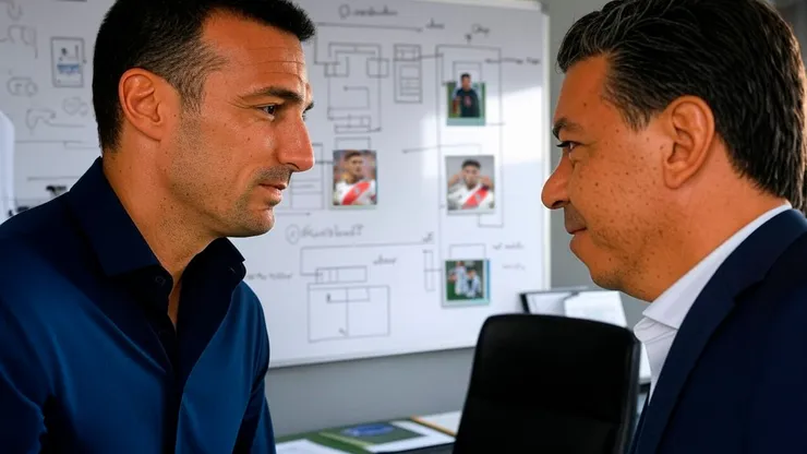 Scaloni tiene relación con las negociaciones que encabeza Gallardo.
