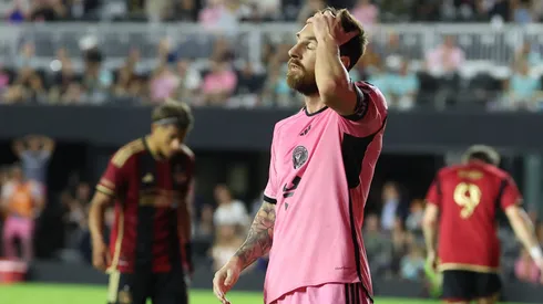 Lionel Messi y su lamento en la serie ante Atlanta United por la MLS Cup.