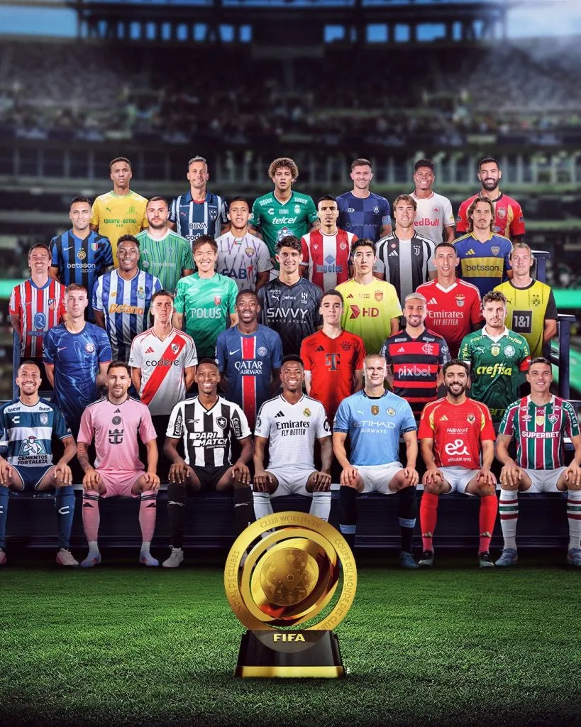 El posteo del Mundial de Clubes destacando a 32 figuras.