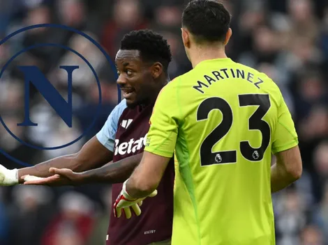 Napoli quiere dejar al Aston Villa de Dibu Martínez sin una de sus máximas figuras