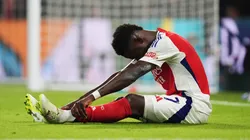 Bukayo Saka se lesionó, tuvo que operarse y será baja por dos meses