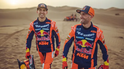 Luciano y Kevin Benavídes, pilotos argentinos de Red Bull KTM para el Rally Dakar 2025.