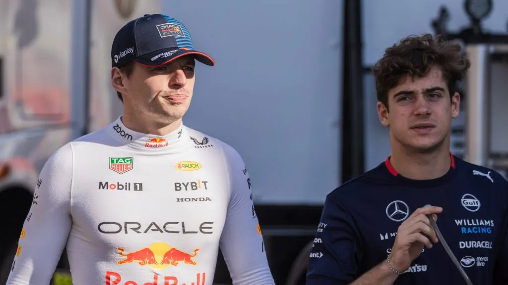 Max Verstappen y Franco Colapinto pasarían a estar en la misma órbita. (Foto. Getty)