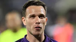 Arthur Melo en su paso por la Fiorentina.