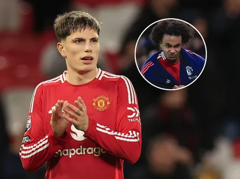 El gesto de Garnacho con el jugador que Rúben Amorim humilló en la derrota del Manchester United