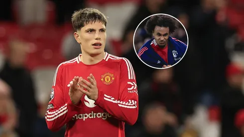 Garnacho respaldó a su compañero en la derrota del Manchester United