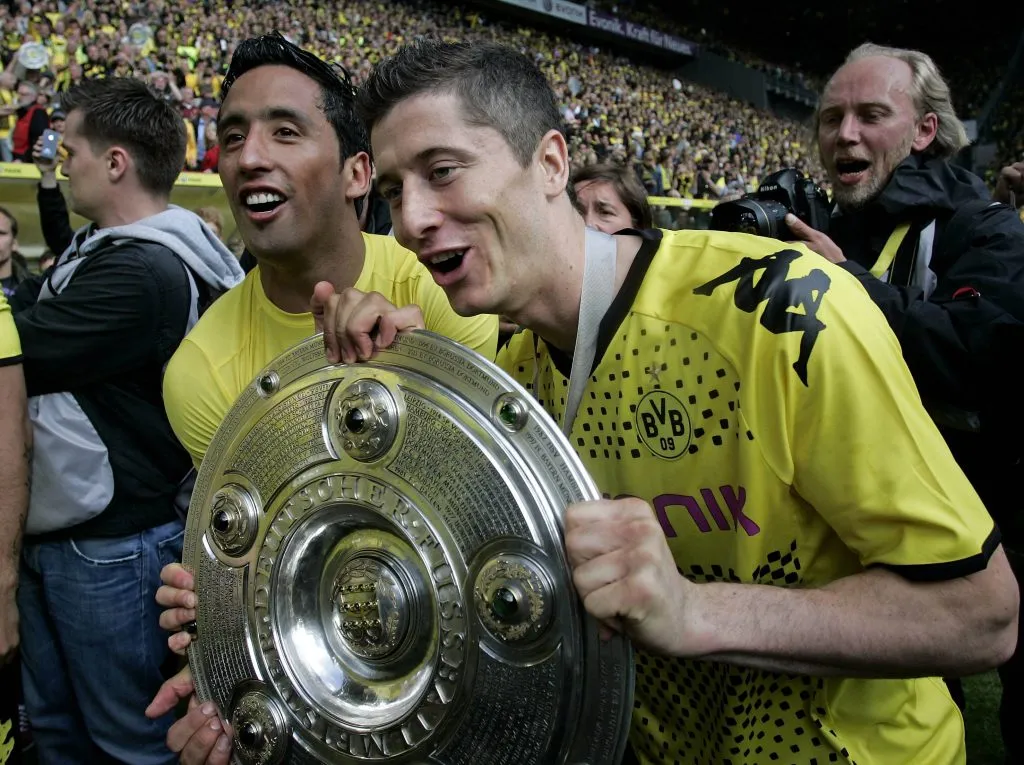 Barrios y Lewandowski. (Foto: IMAGO).