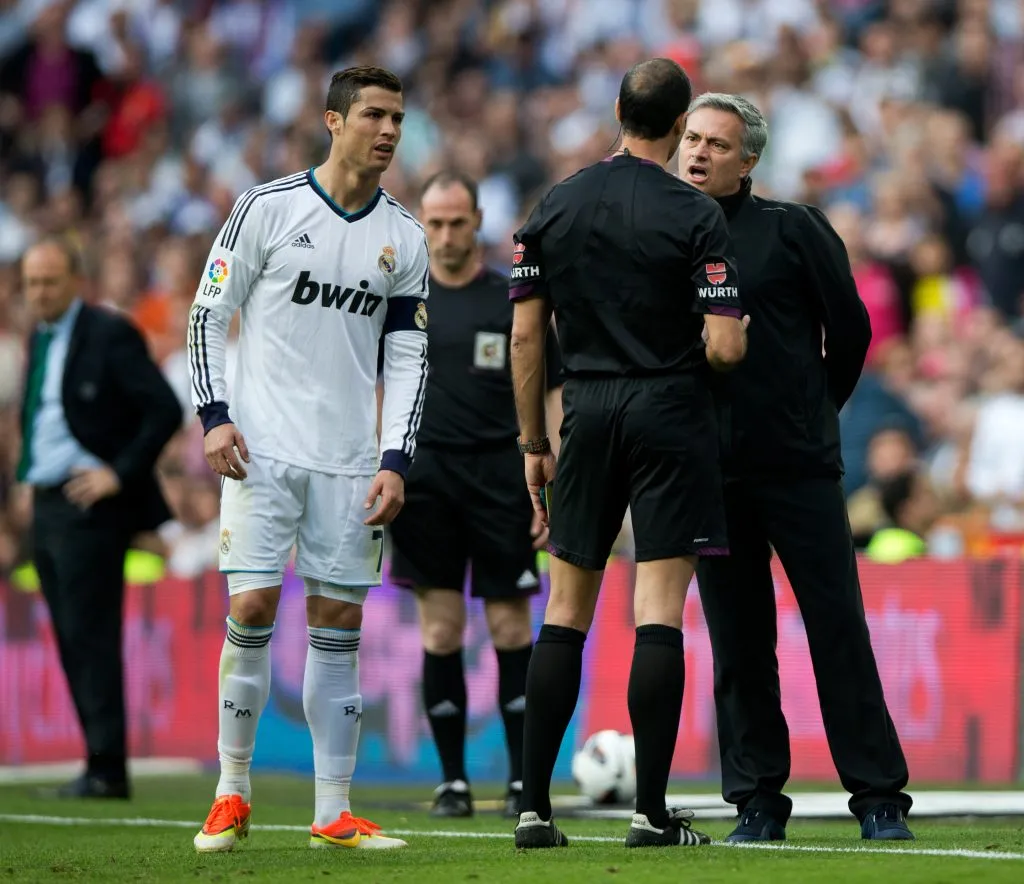 Cristiano Ronaldo y José Mourinho. (Foto: Getty).