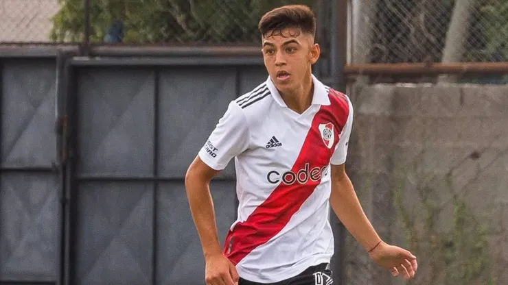 Matías Gallardo en su paso por River.