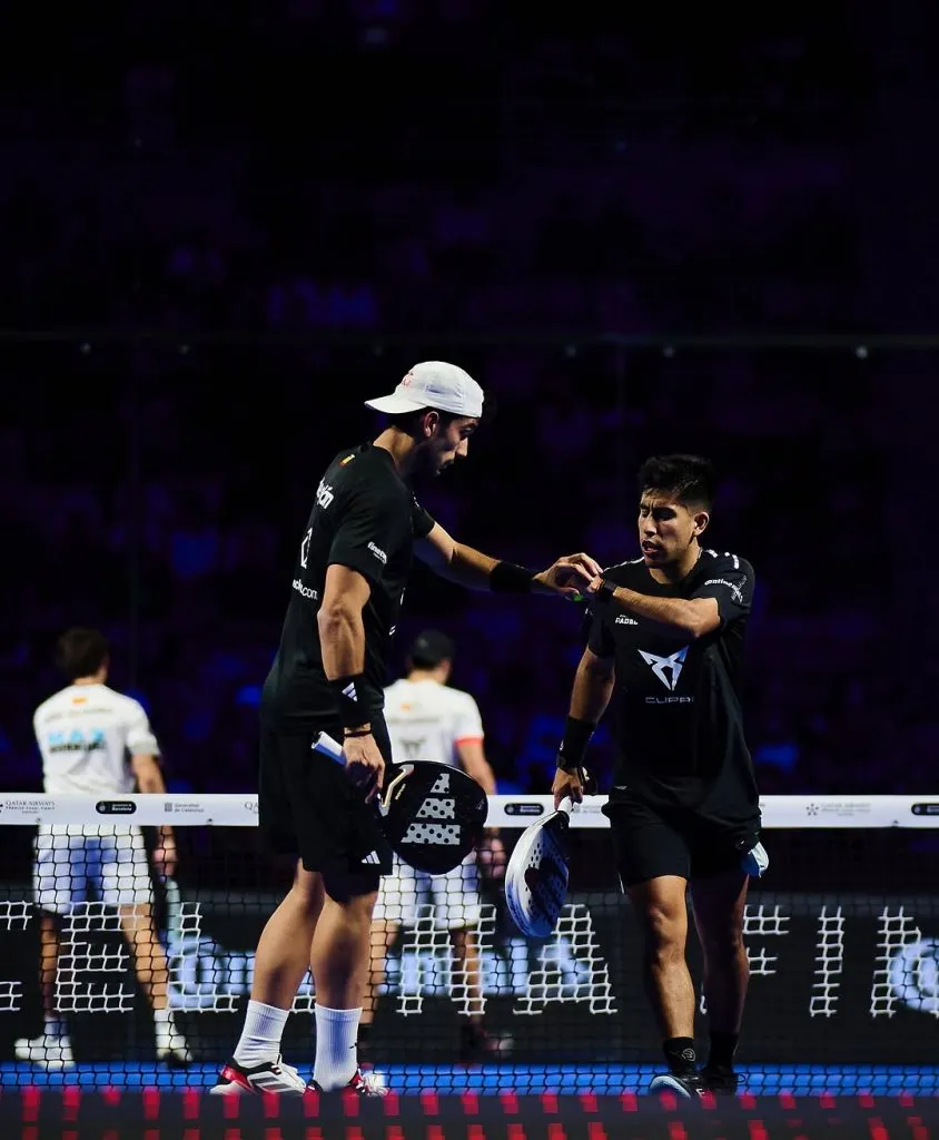 Federico Chingotto junto a Alejandro Galán.