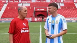 Ricardo Bochini en el canal de Ezzequiel.