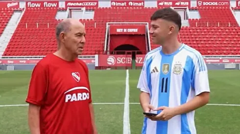 Ricardo Bochini en el canal de Ezzequiel.