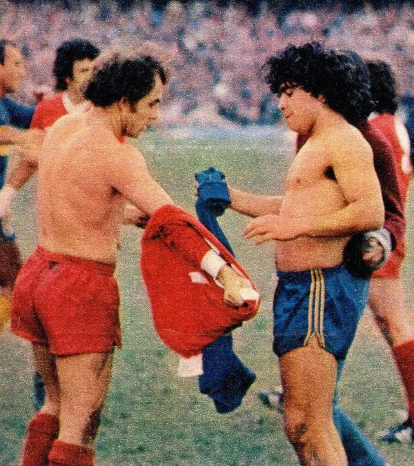 , Bochini, Maradona y una relación de mutua admiración.