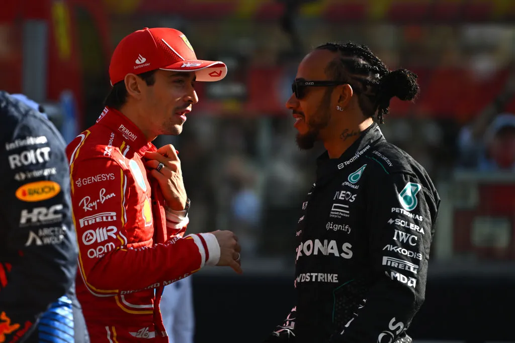 Leclerc-Hamilton, la alineación de pilotos de Ferrari para el 2025. Getty