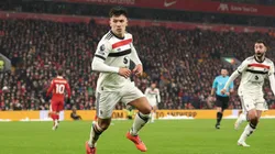 Lisandro Martínez marcó para el Manchester United.