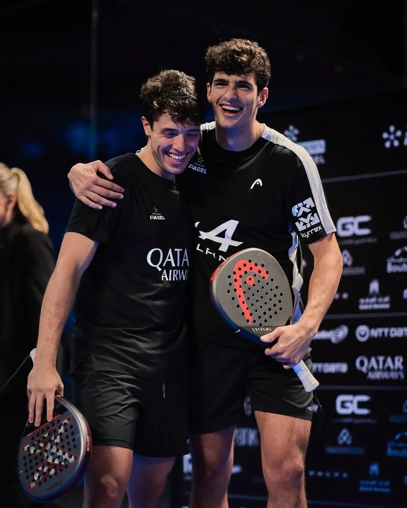 Agustín Tapia junto a Arturo Coello.