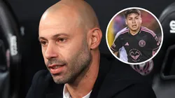 Javier Mascherano, DT del Inter Miami, y Facundo Farías, quien se podría ir del club.