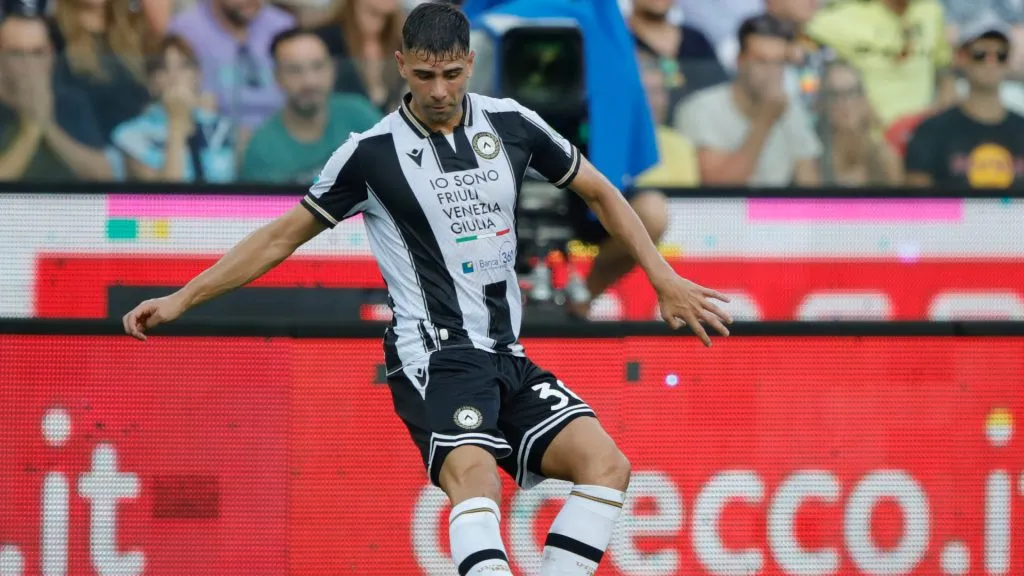 Lautaro Giannetti, defensor argentino de Udinese (Timothy Rogers/Getty Images).