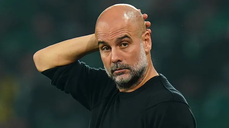 Pep Guardiola, entrenador de Manchester City.