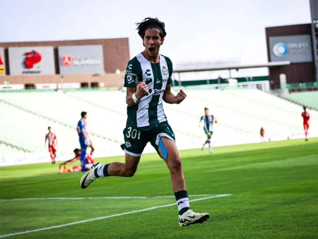 Lucca Vuoso en el Santos Laguna. Foto IG.