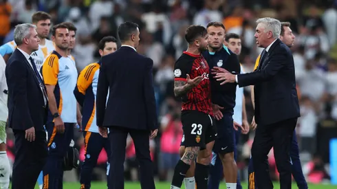 El show de Maffeo contra Real Madrid: cruce con Vinícius y discusión con Ancelotti