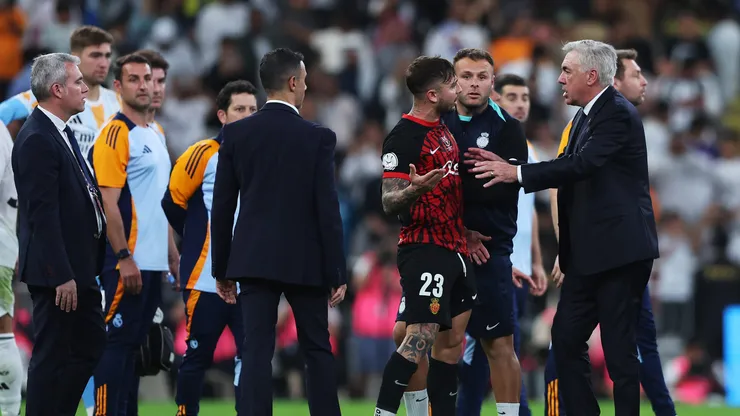 El show de Maffeo contra Real Madrid: cruce con Vinícius y discusión con Ancelotti