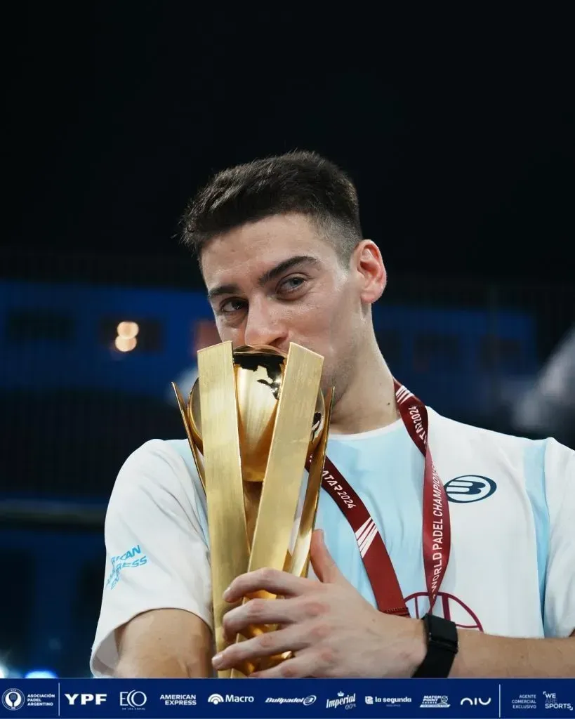 Martín Di Nenno, bicampeón de mundo de pádel.