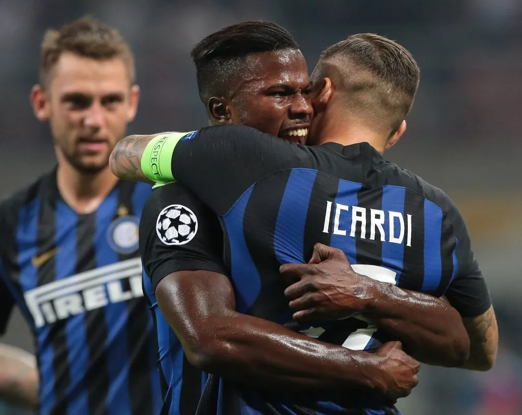 Keita Baldé e Icardi en Inter de Milán. (Foto: Getty)