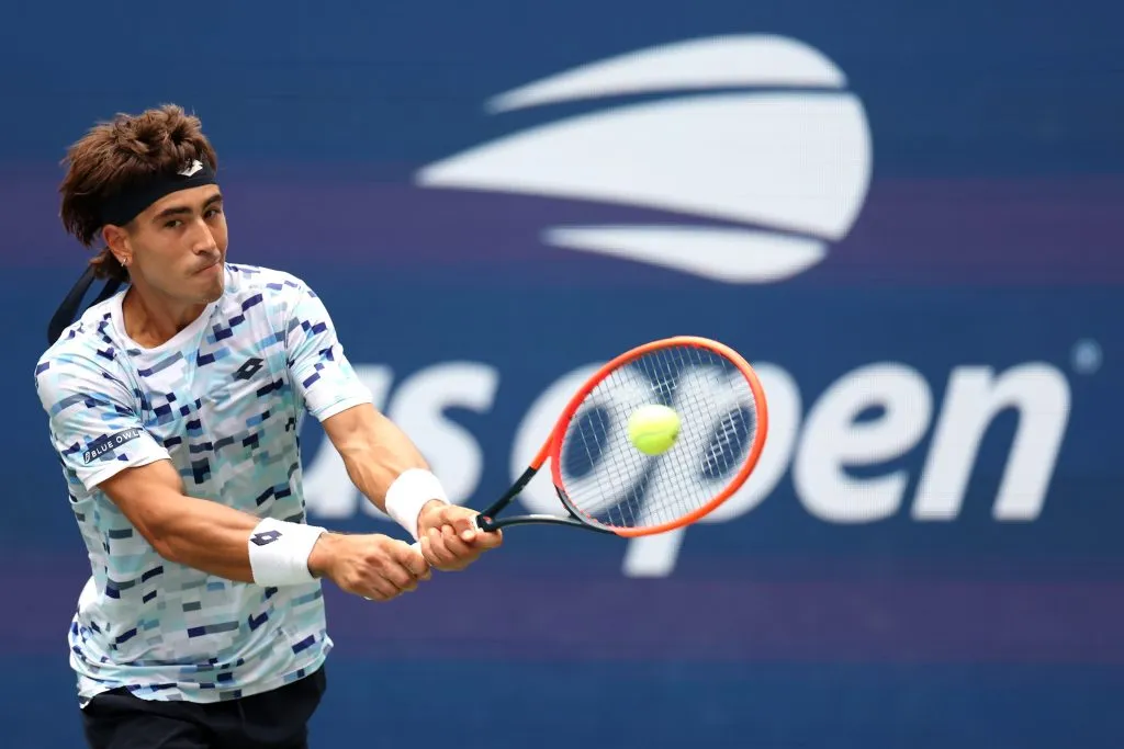 Tras jugar el US Open, Francisco Comesaña encaró la gira sudamericana de challengers y obtuvo el de Buenos Aires, disputado en octubre de 2024 en el Racket Club. (Foto: Getty).