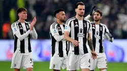 Los jugadores de Juventus, a puro festejo.