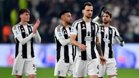 Los jugadores de Juventus, a puro festejo.