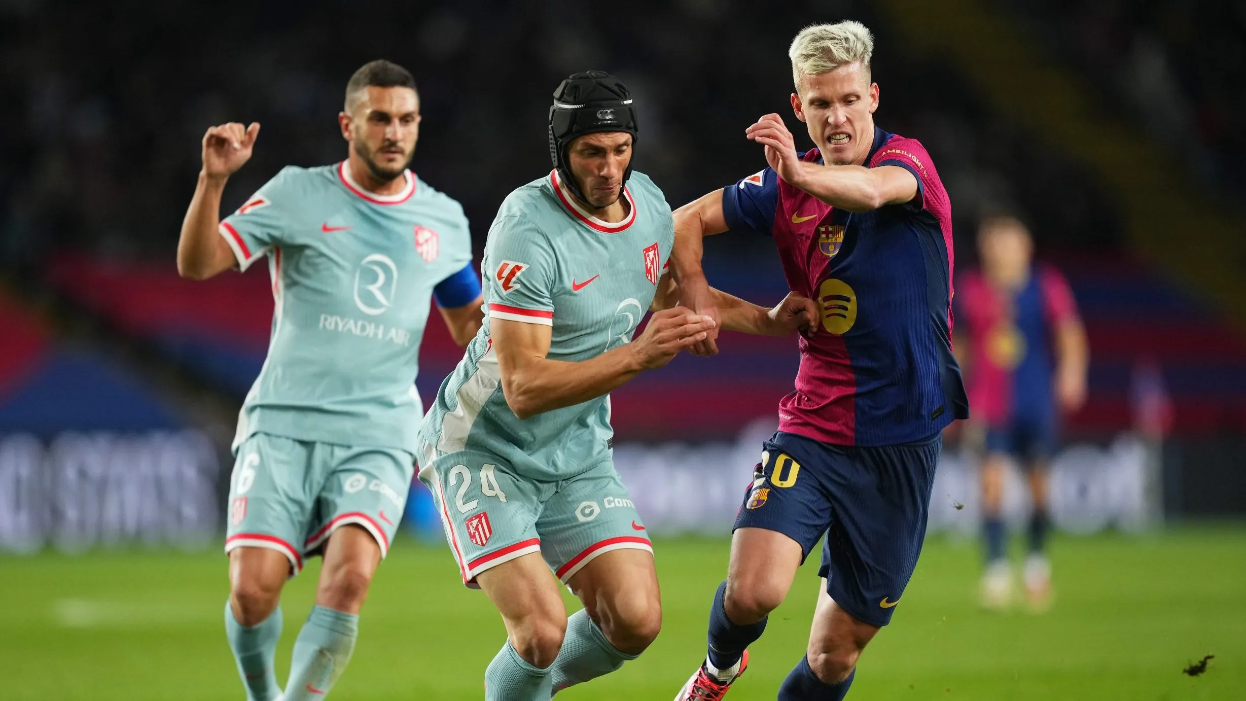 Dani Olmo vs. Atlético de Madrid.