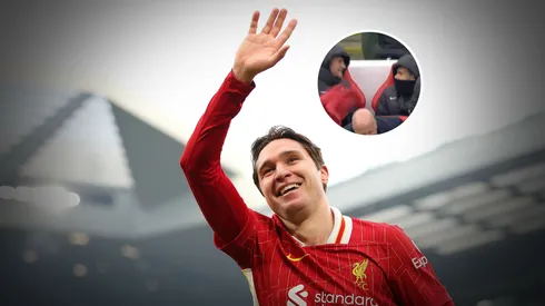 Chiesa marcó para el Liverpool y sus compañeros reaccionaron.