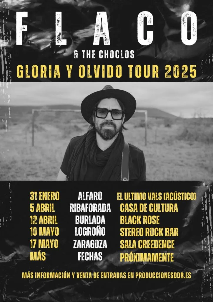 Las primeras cinco fechas confirmadas para la gira que hará el Flaco Pellegrino por España.