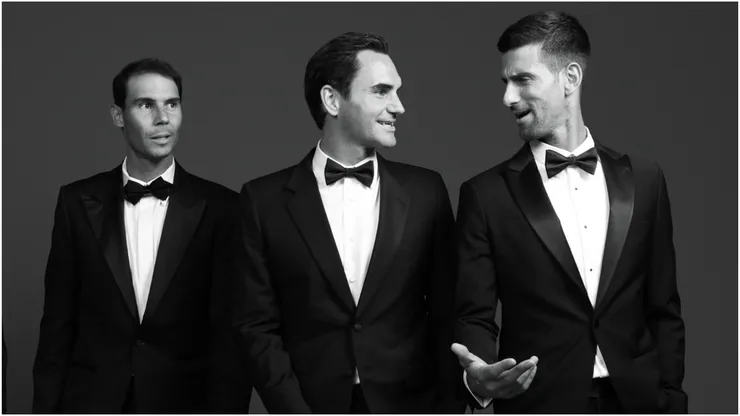 Rafael Nadal, Roger Federer y Novak Djokovic